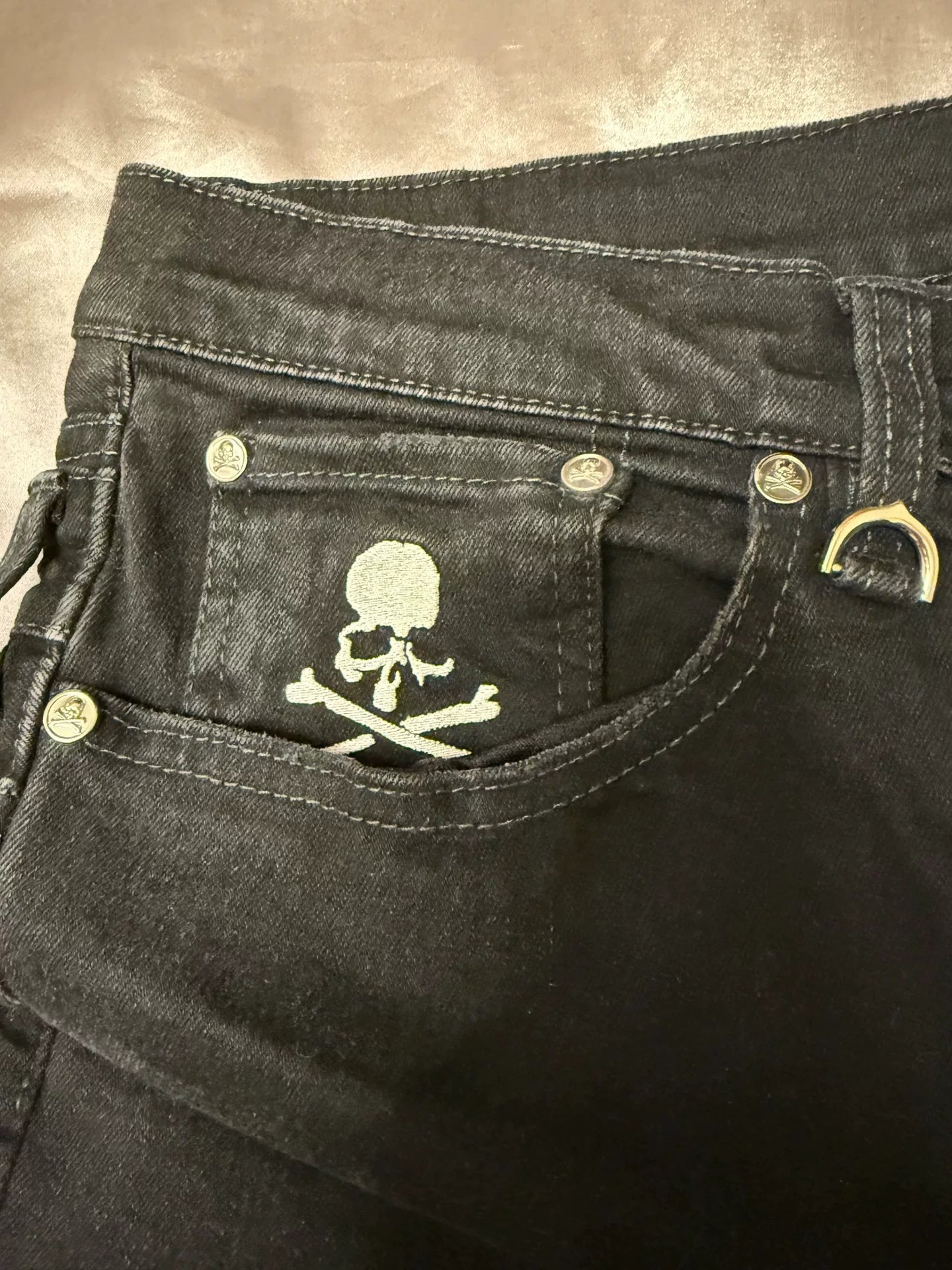 black mastermind mmj denim pants for sale