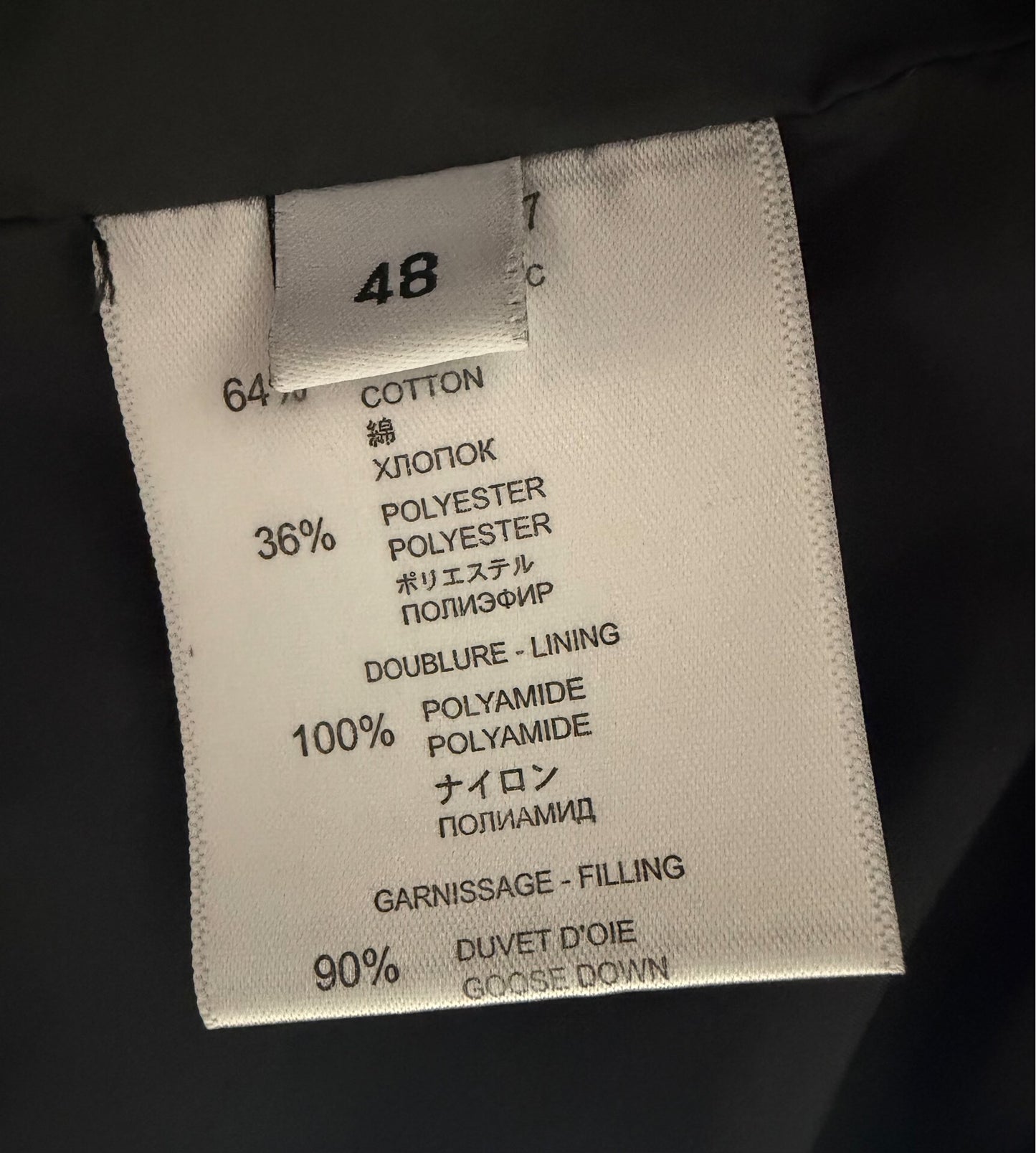 Givenchy Black Cotton Puffer Rider Jacket