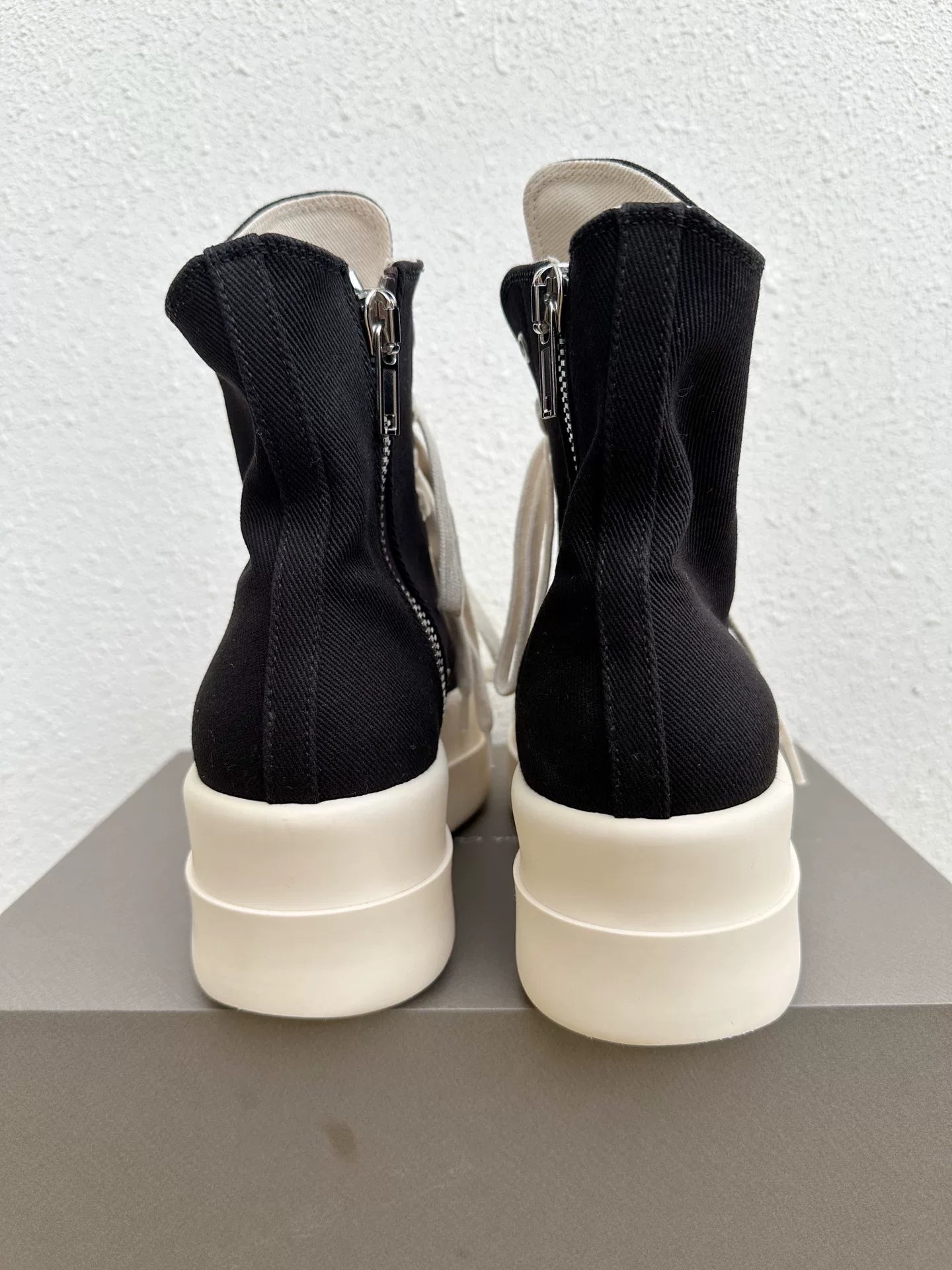 Rick Owens DRKSHDW Canvas Thick Sole Sneakers