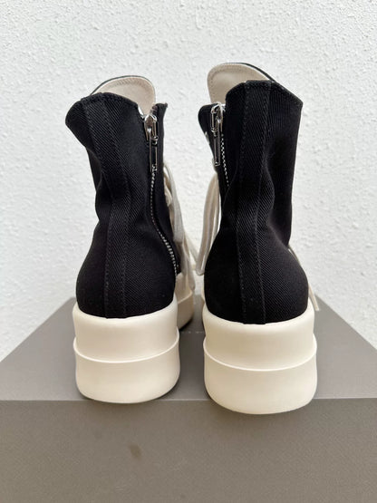 Rick Owens DRKSHDW Canvas Thick Sole Sneakers
