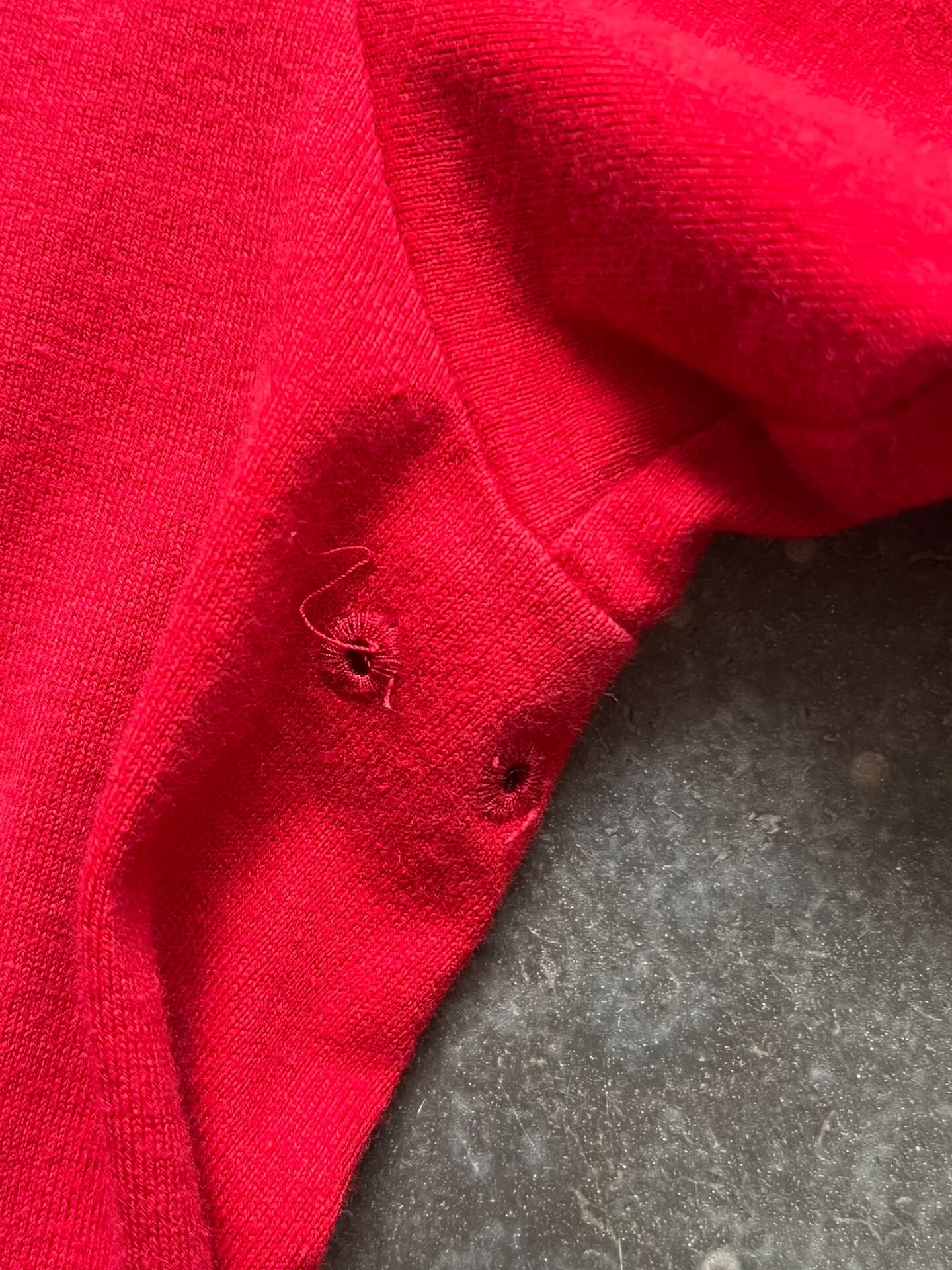 red graphic slogan t-shirt