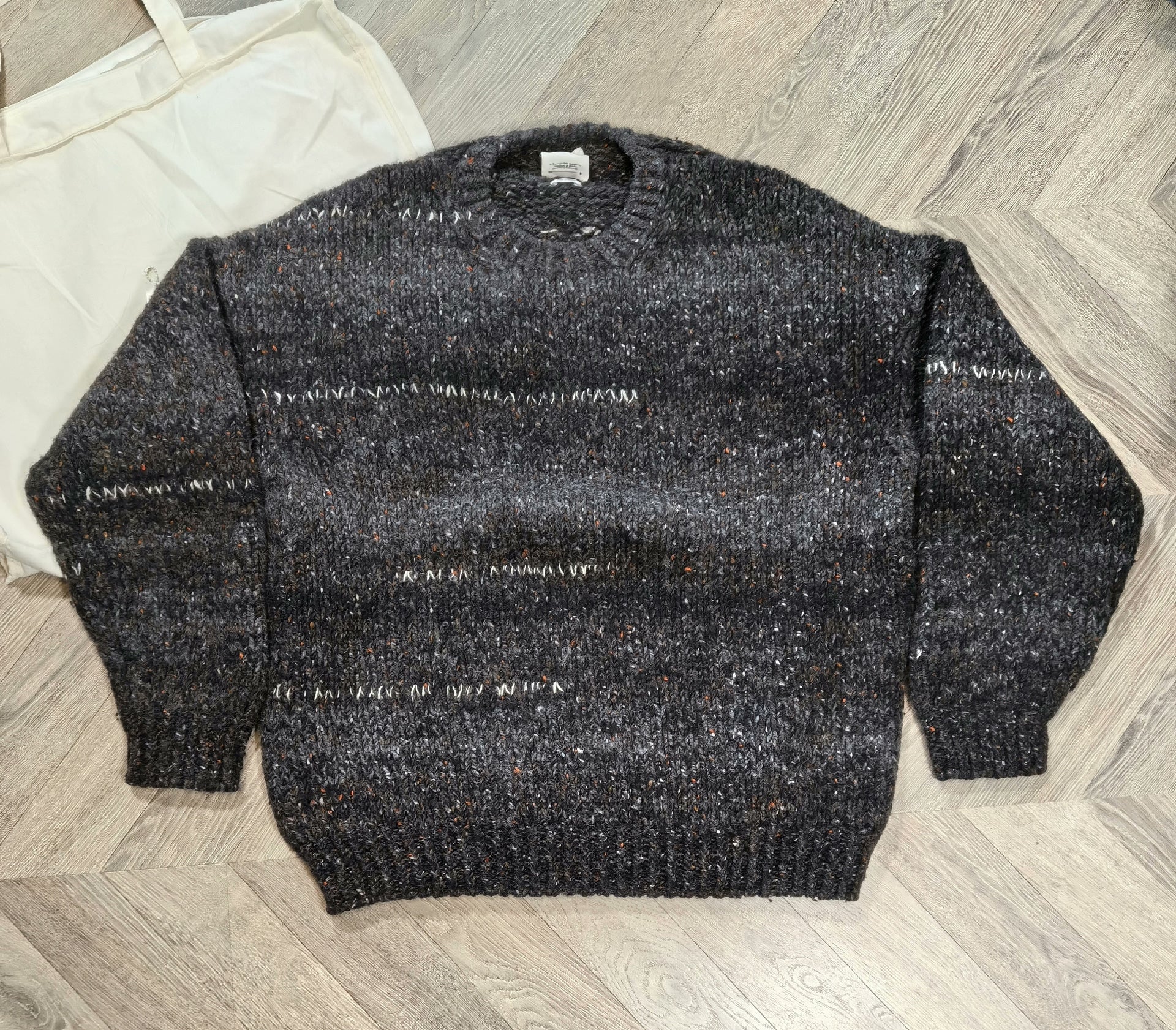 visvim amplus crew gradient knit sweater