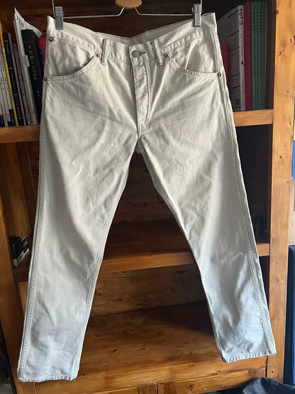 RRL Double RL Gray White Denim Pants