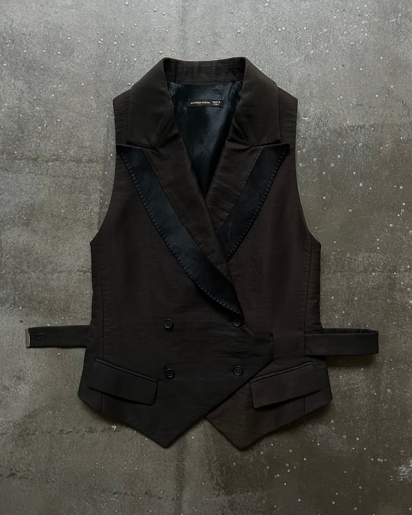 Alexander McQueen 2001aw Black Vest