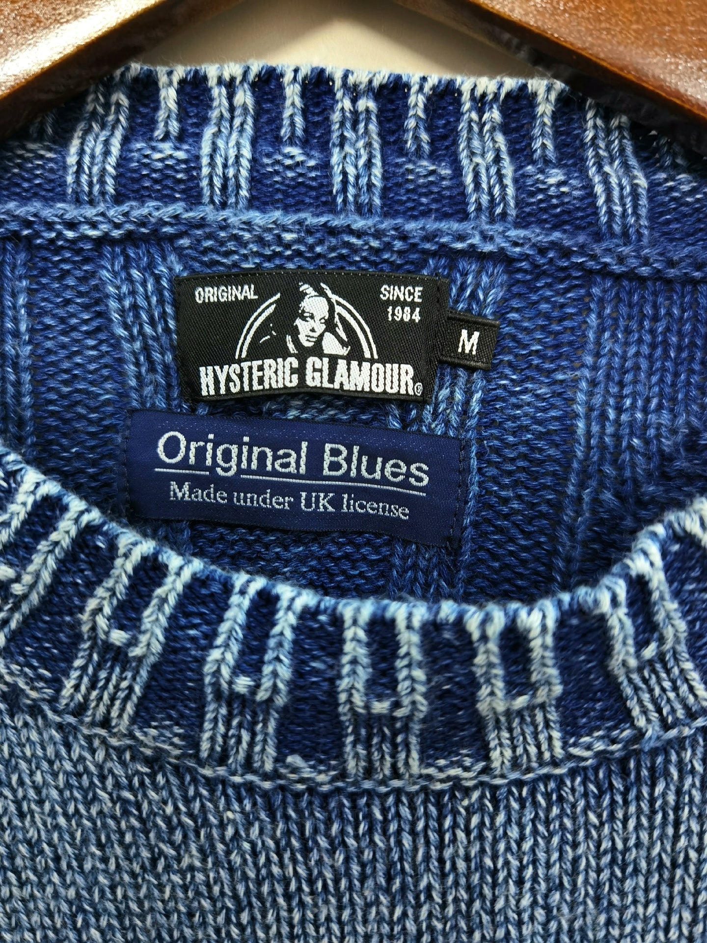 Hysteric Glamour Vintage Indigo Skull Knit
