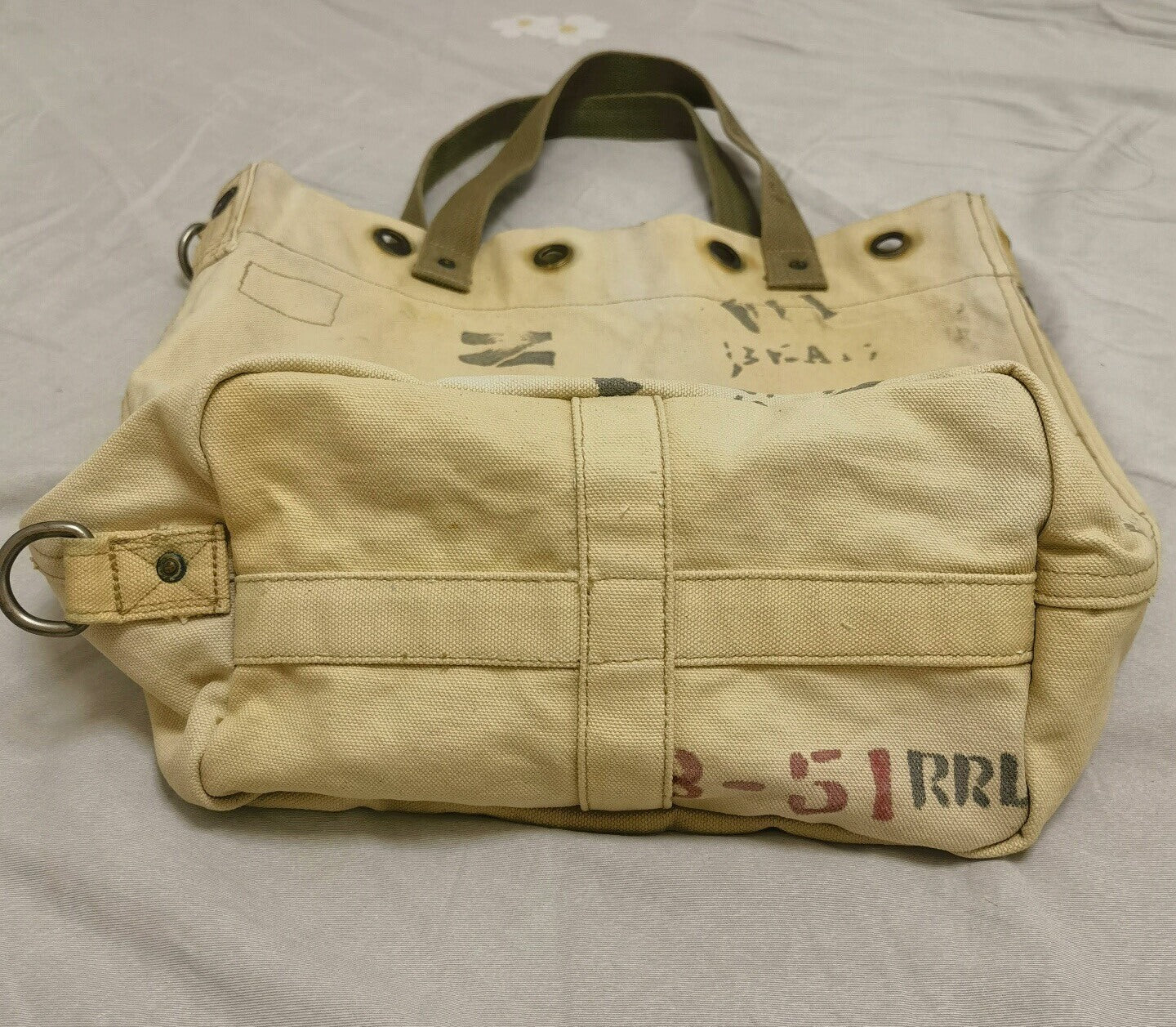 RRL Vintage WWII Nautical Canvas Tote
