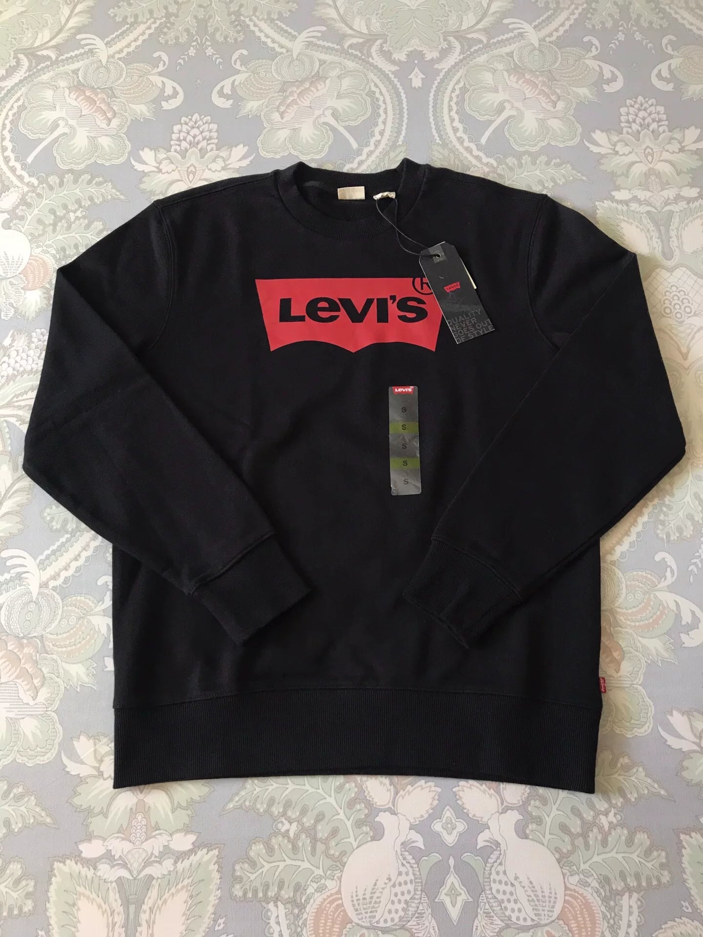 Levi's Logo Pullover Sweatshirt Black S