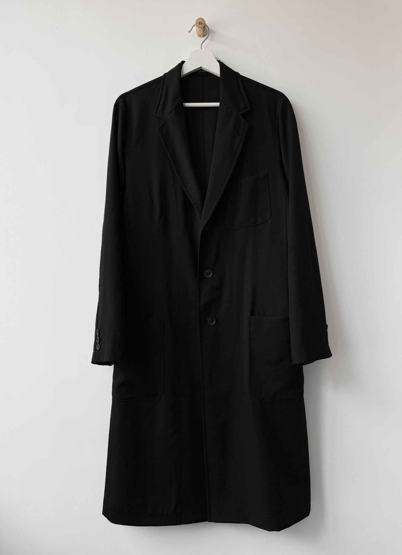 Yohji Yamamoto 21AW Gaba Wool Trench Coat