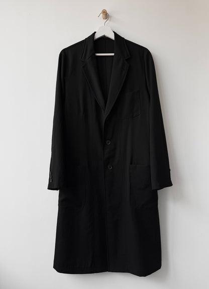 Yohji Yamamoto 21AW Gaba Wool Trench Coat