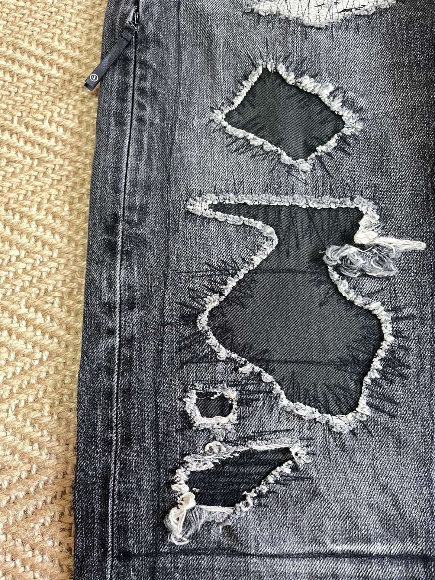 Vanquish & Fragment Distressed Washed Jeans