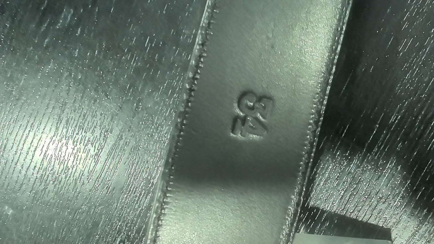 Chrome Hearts 3pc Vine Carving Silver Buckle Belt