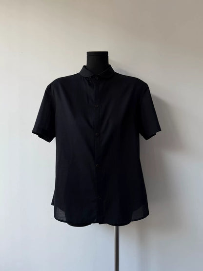 yohji yamamoto y's black short sleeve shirt