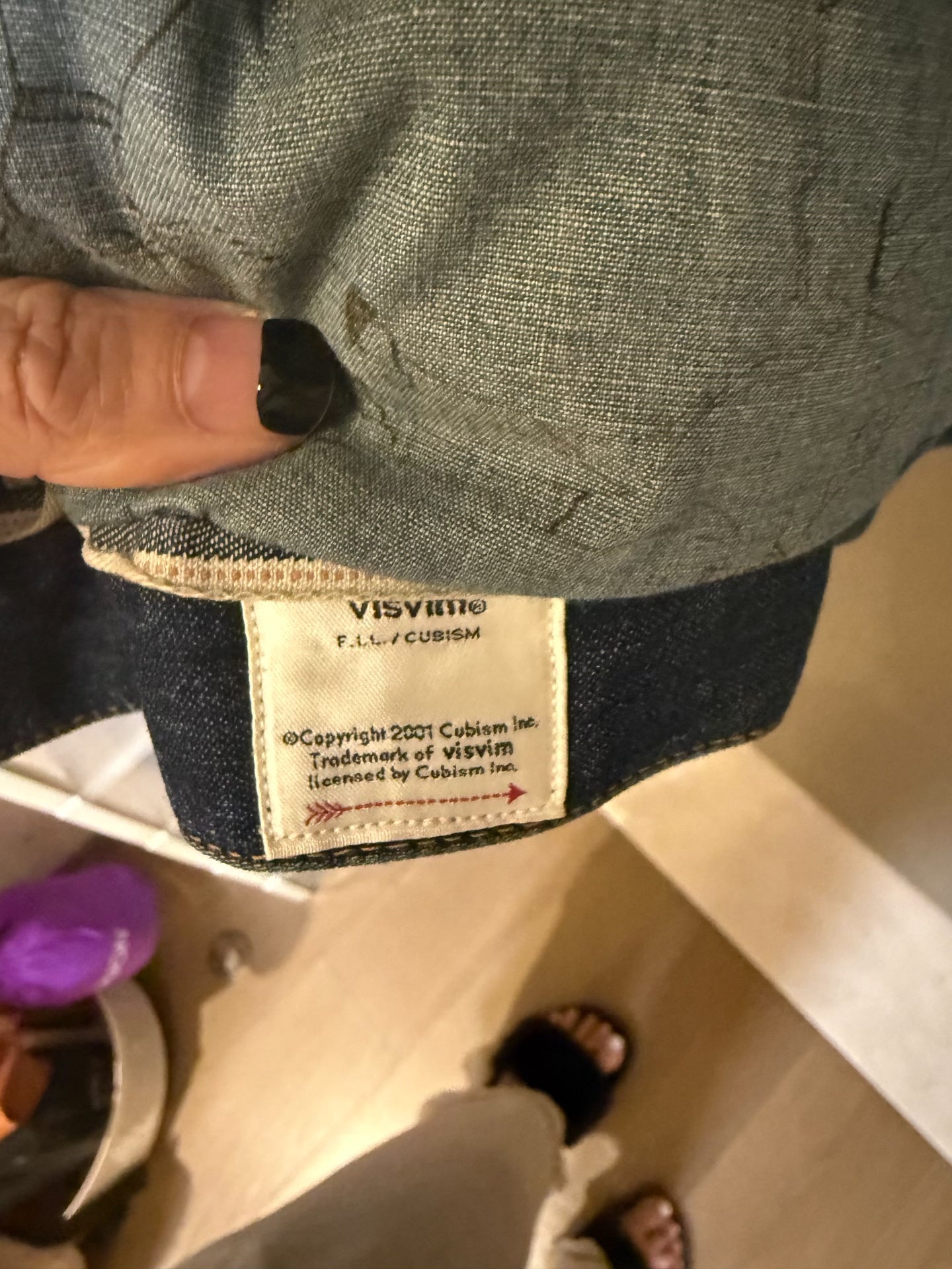 Visvim Indigo Denim Down Jacket