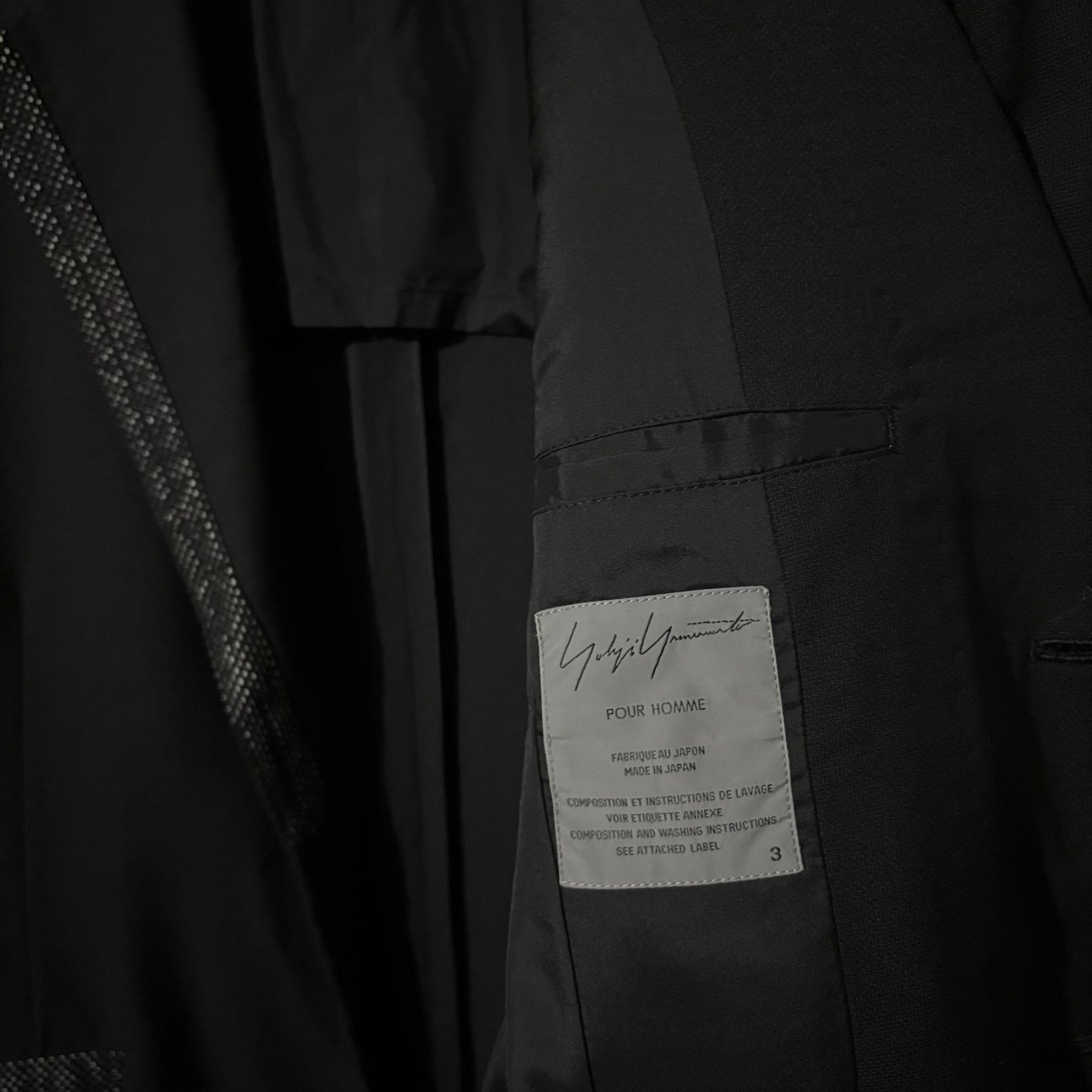Yohji Yamamoto 03SS Runway Silk Coat