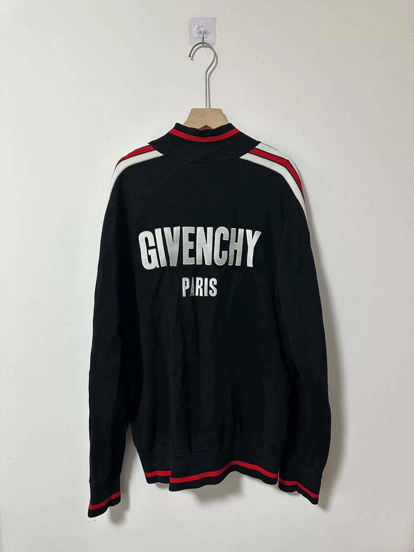 Givenchy Black Embroidered Logo Baseball Jacket