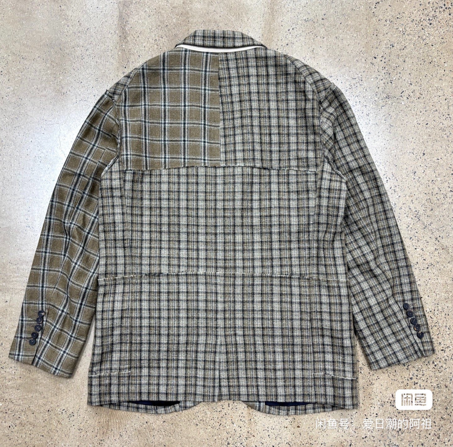 Ziggy Chen 21AW Deconstructed Wool-Cashmere Blazer