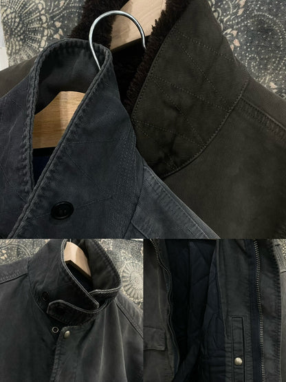 visvim airman-2 jacket in navy blue