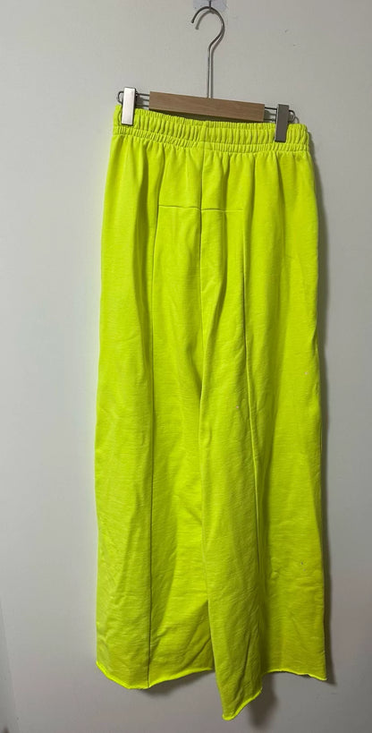 neon green baggy sports pants