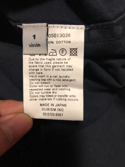 Visvim LHAMO SHIRT WABASH Indigo Striped