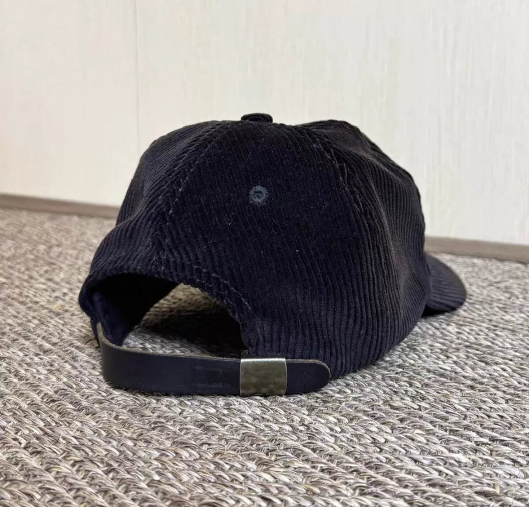 noah script logo corduroy 5-panel cap