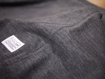 visvim jumbo hoodie p.o superfine charcoal