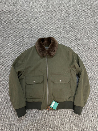 Loro Piana Ultra-Fine Wool Mink Collar Jacket