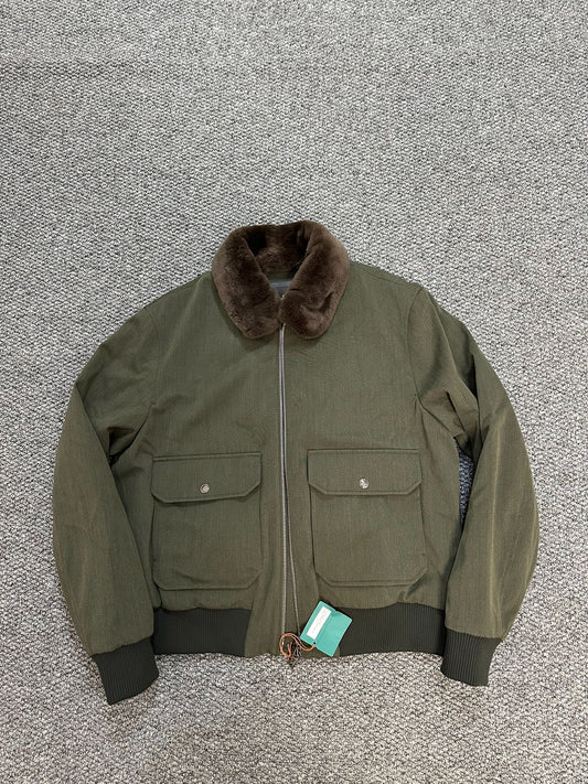 Loro Piana Ultra-Fine Wool Mink Collar Jacket