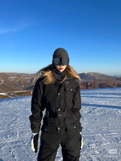 Celine Black Ski Overall Unisex Size 44