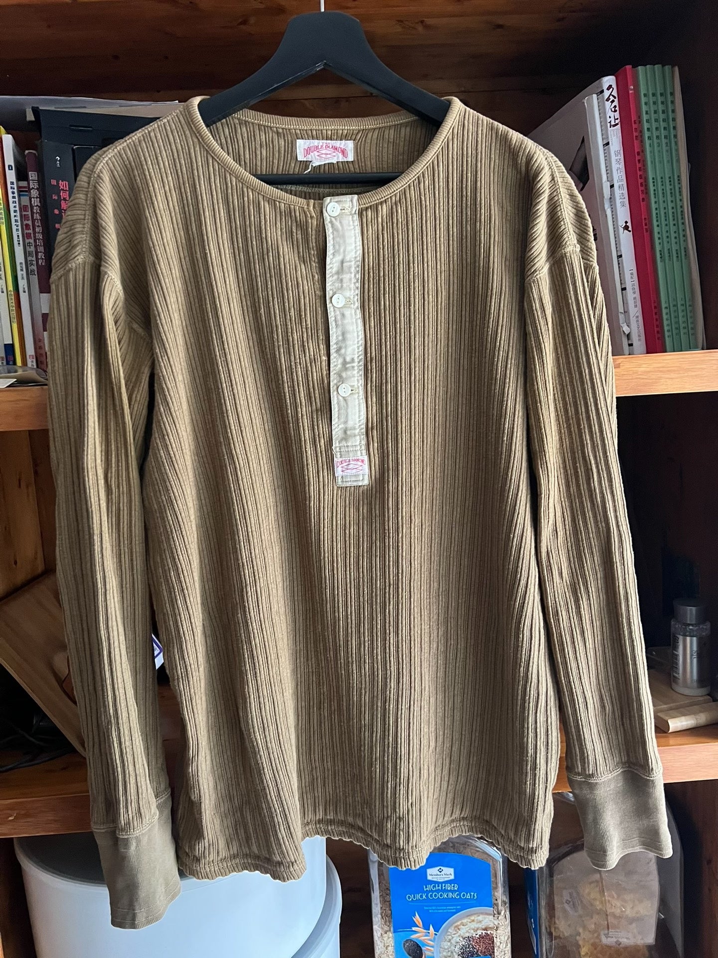 The Real McCoy Vintage Henley Long-Sleeve T