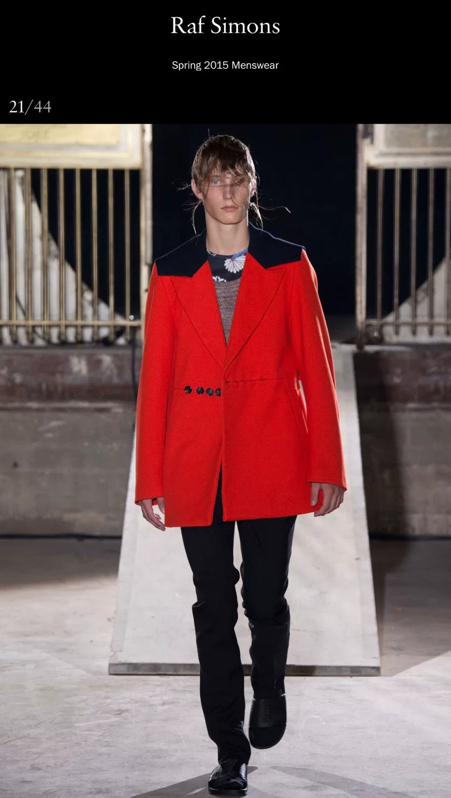 RAF SIMONS SS15 Floral Short Sleeve Shirt