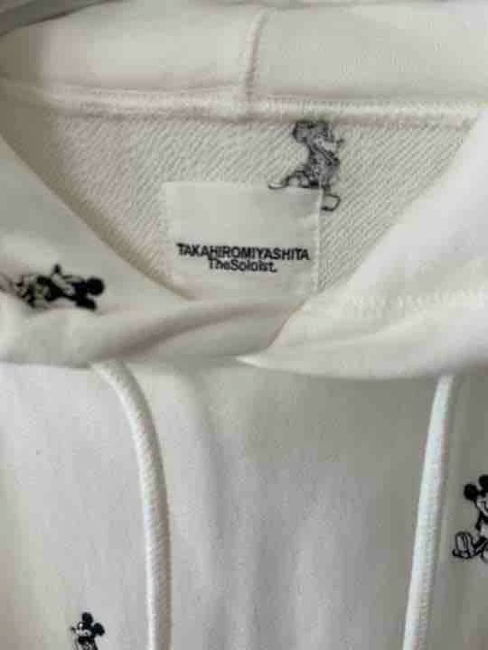 soloist mickey embroidered hoodie size 46