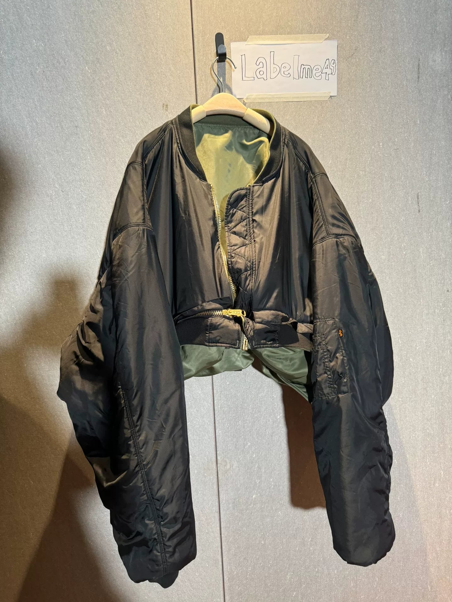 reversible bomber jacket by vetements ss17