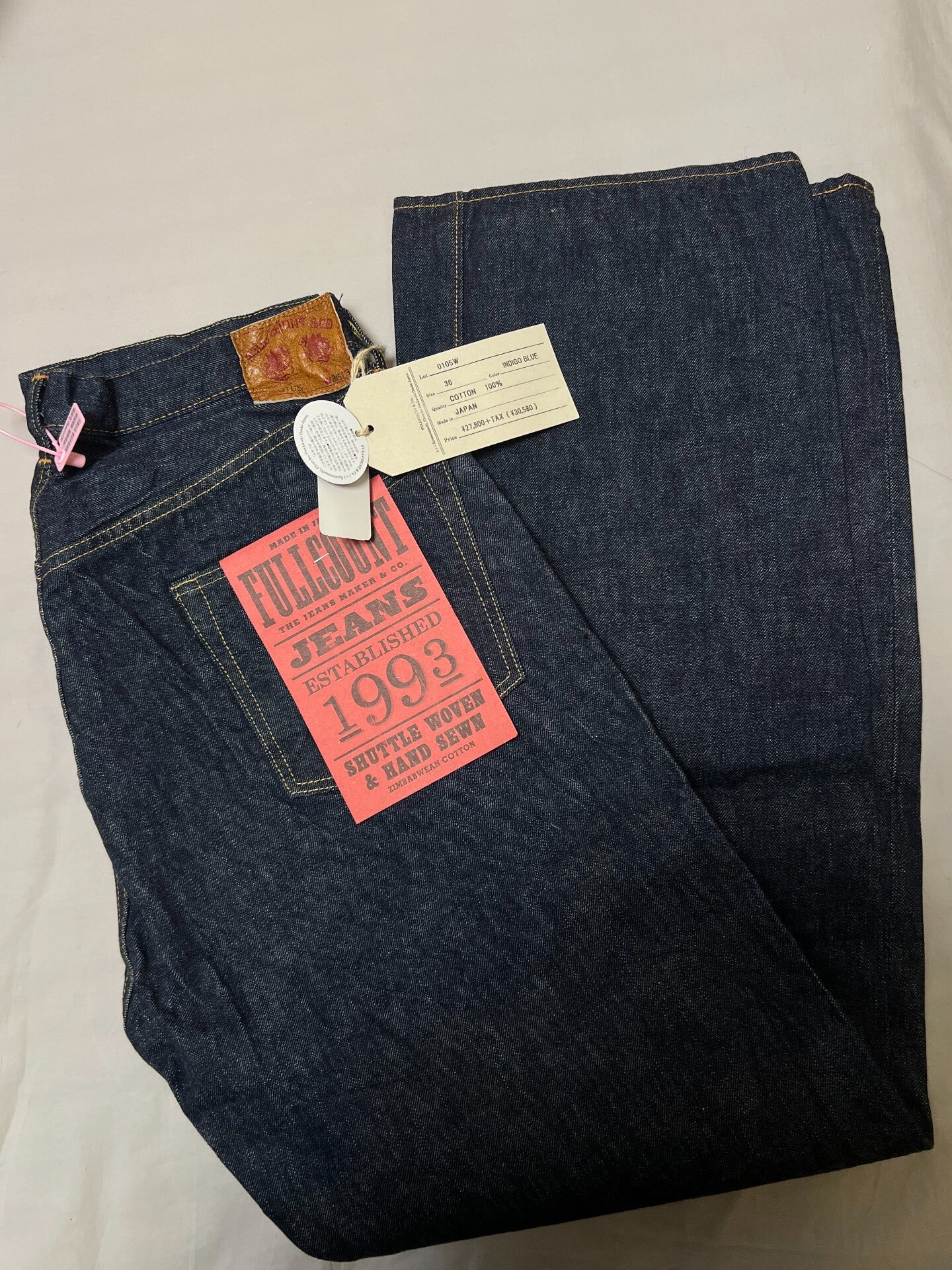 FULLCOUNT Wide Denim Trousers 13.7oz