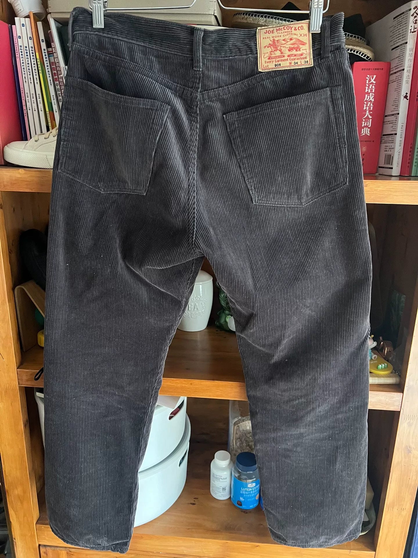 The Real McCoy's Corduroy Trousers, Size 34