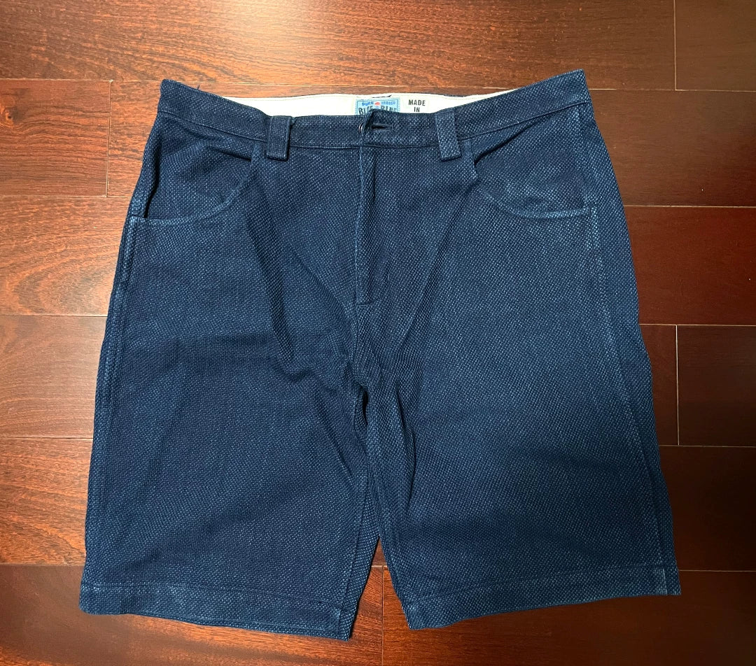 blue blue japan dyed shorts