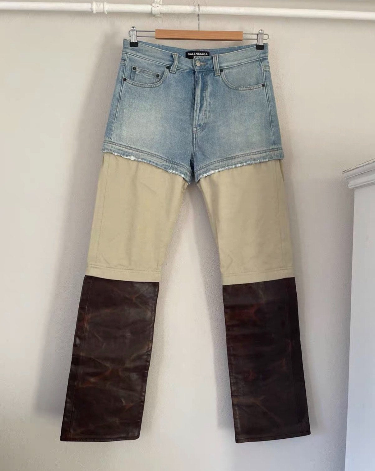 Balenciaga Detachable Patchwork Pants