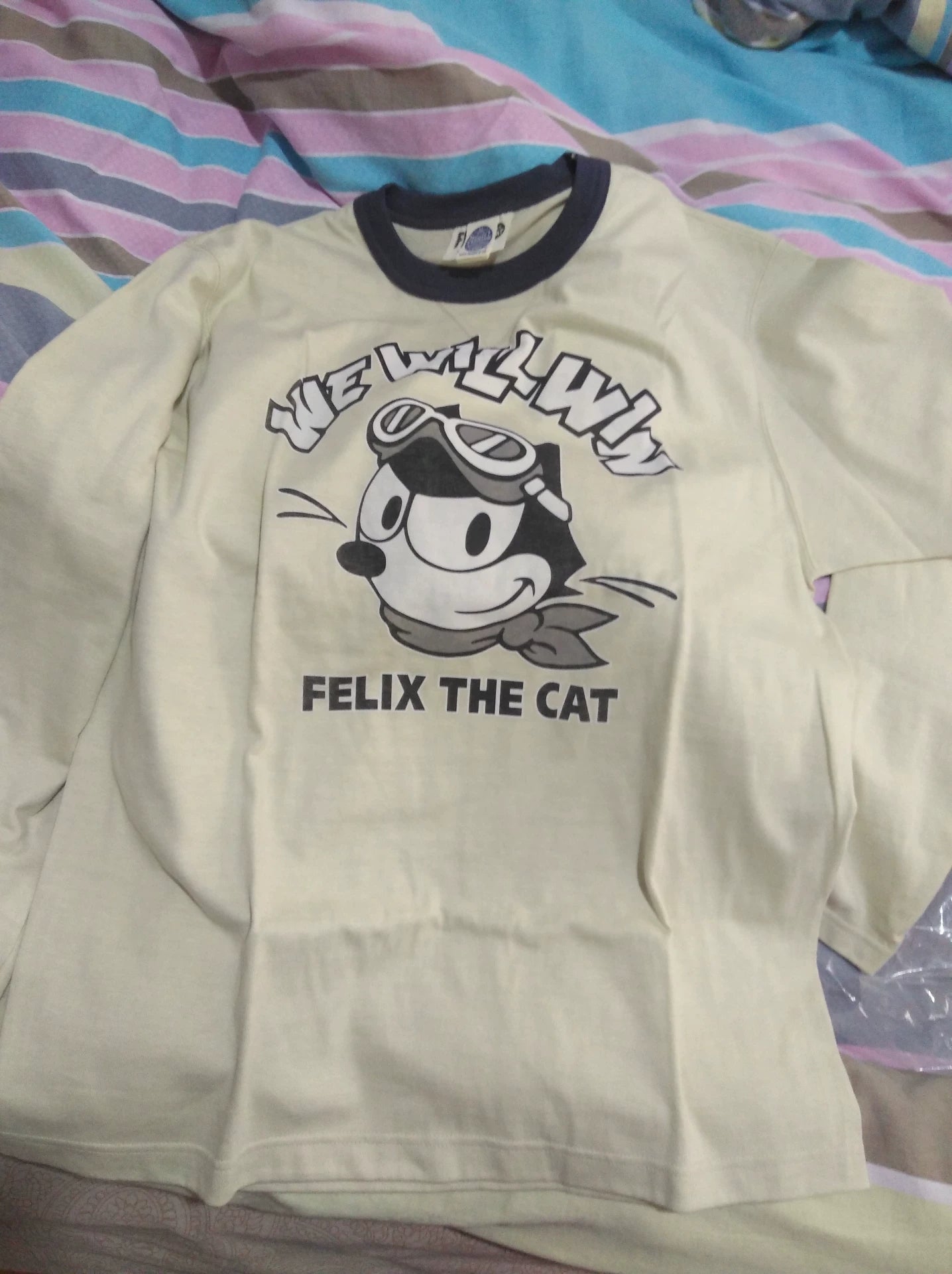 TOYS MCCOY Felix the Cat Thick Crewneck T-shirt