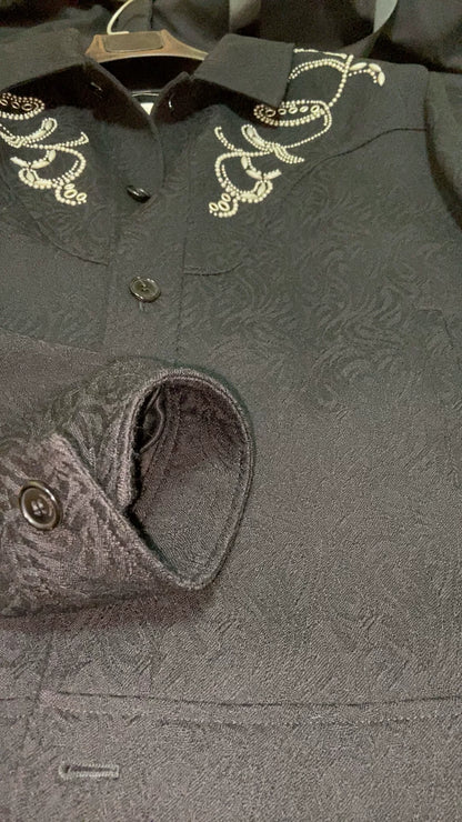 Saint Laurent Men's Beaded Studded Jacket