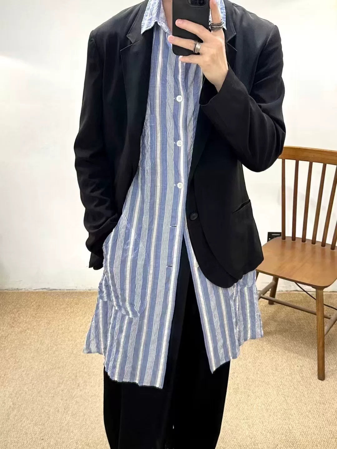 Yohji Yamamoto Pour Homme S/S 2013 Striped Shirt
