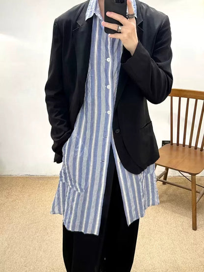 Yohji Yamamoto Pour Homme S/S 2013 Striped Shirt