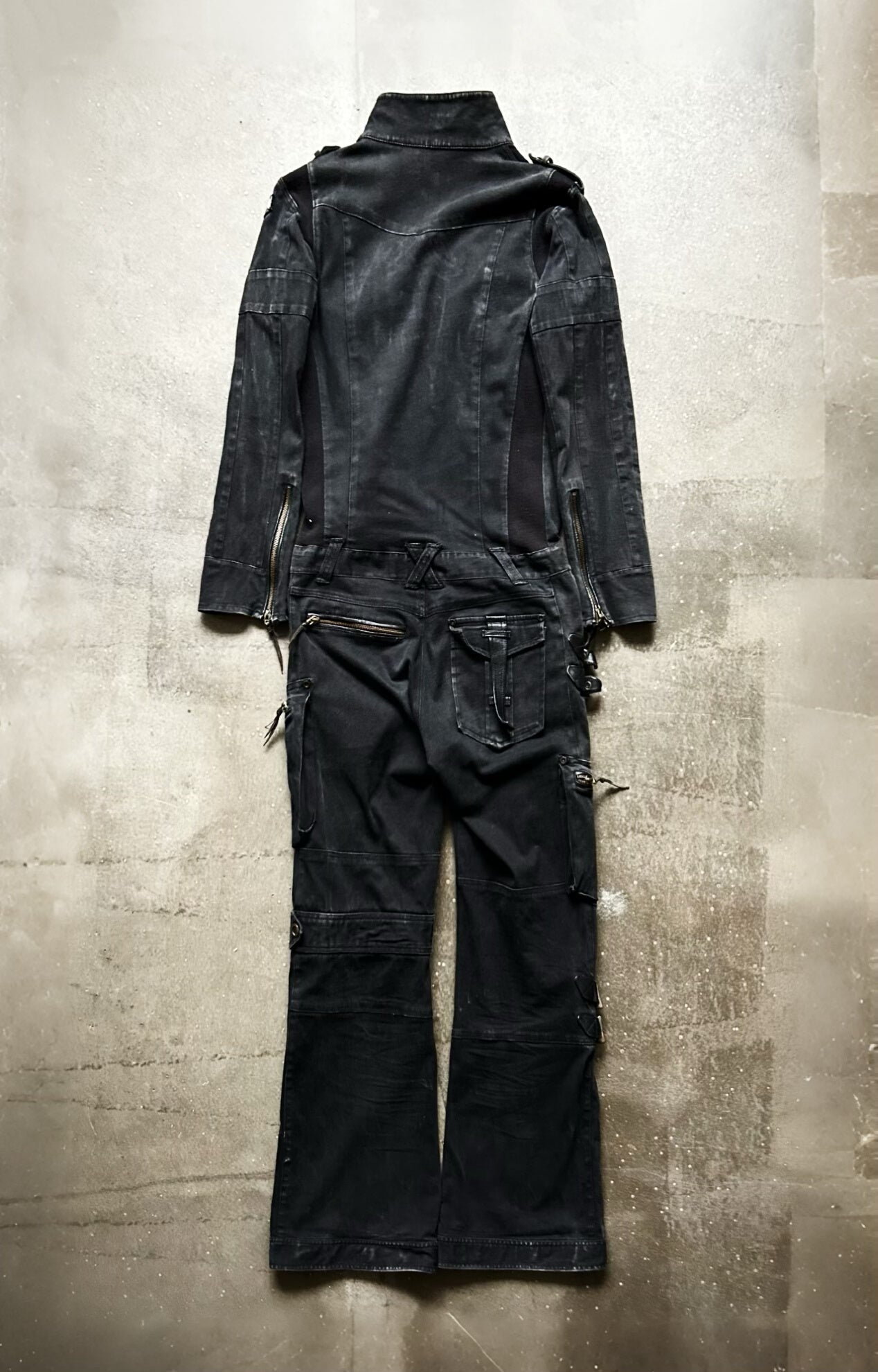 14th Addiction Racer Denim Jumpsuit