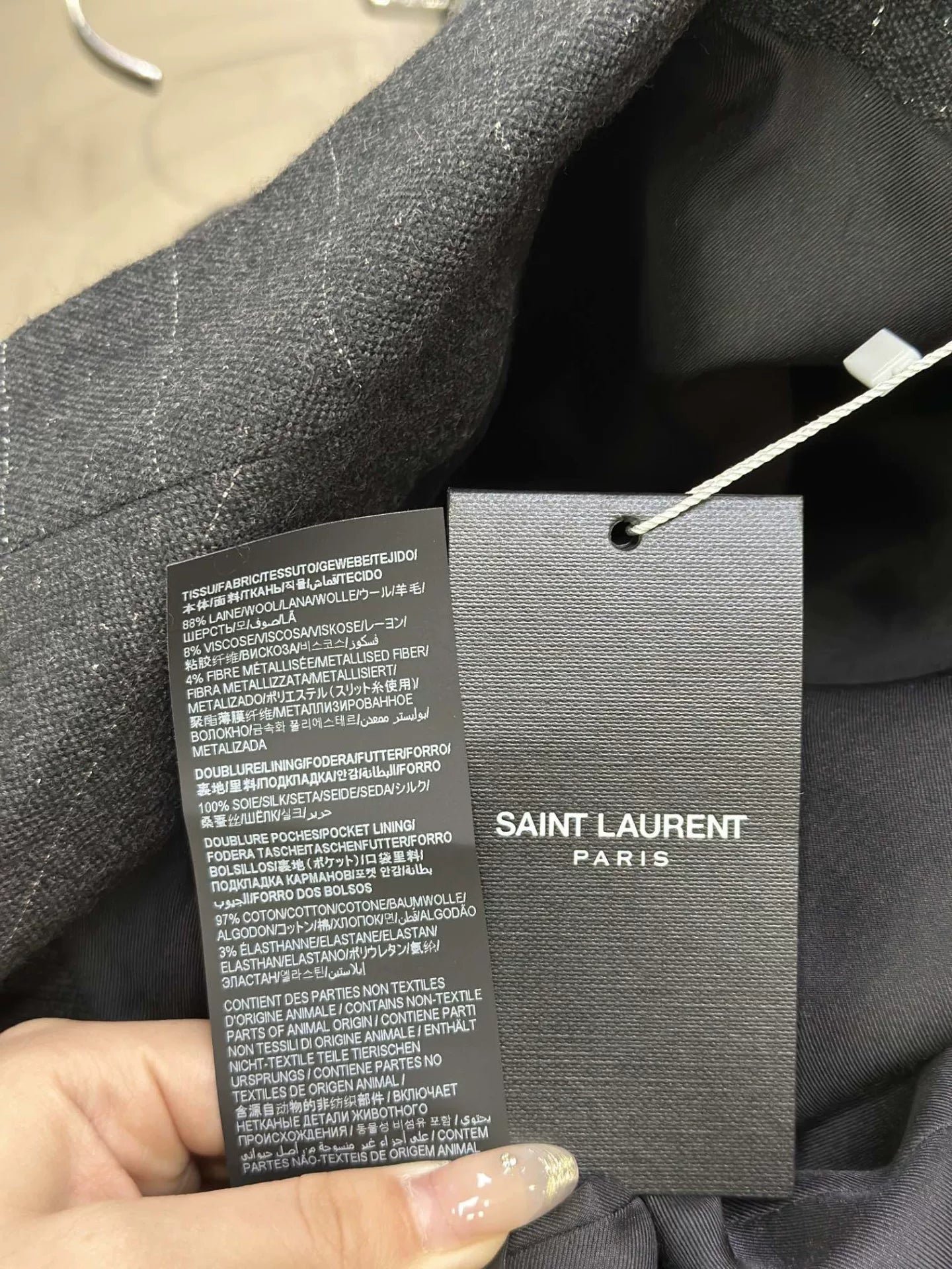 SAINT LAURENT Structured Pinstripe Blazer