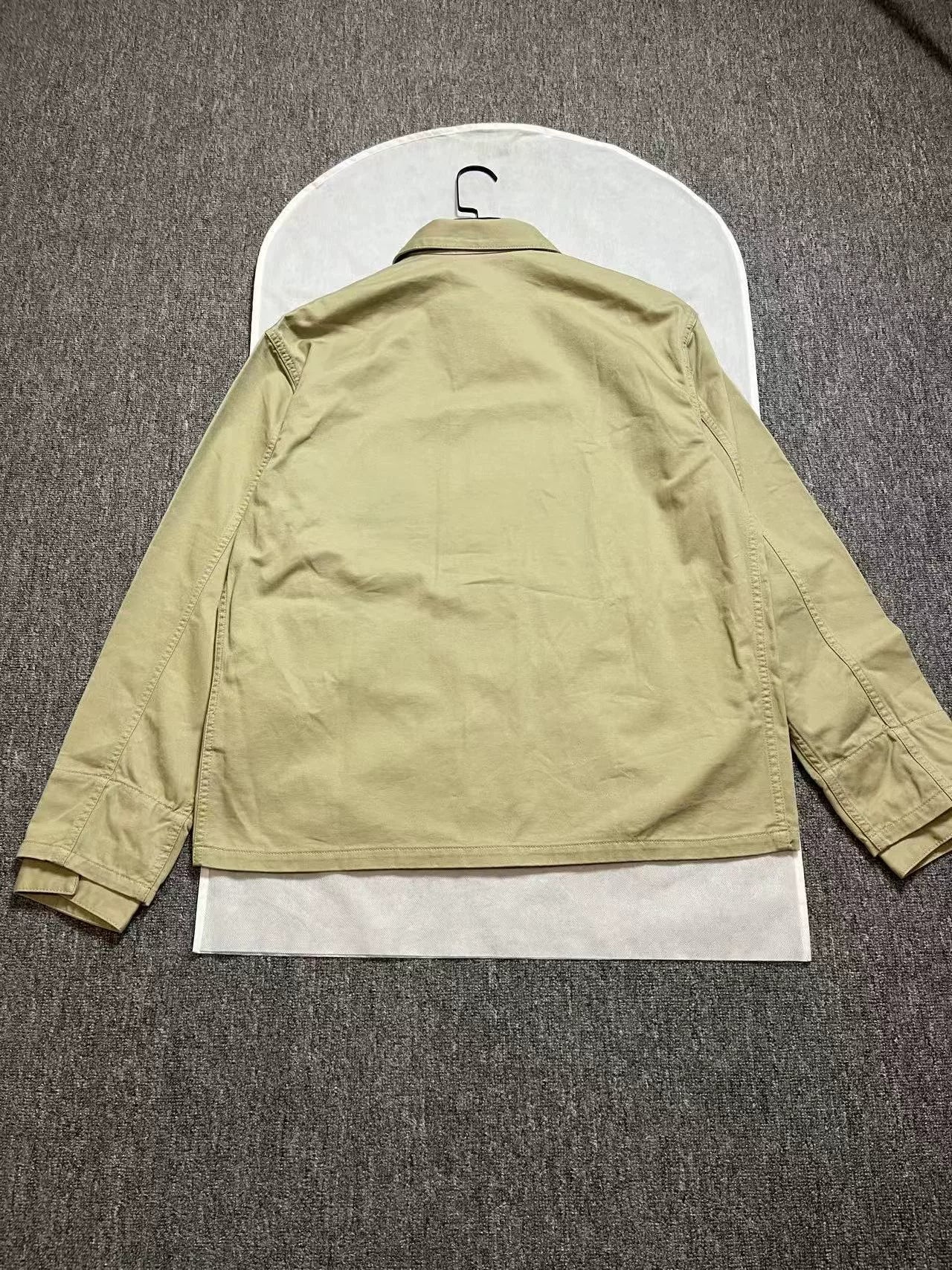 Dior Beige Color Block Denim Shirt Jacket