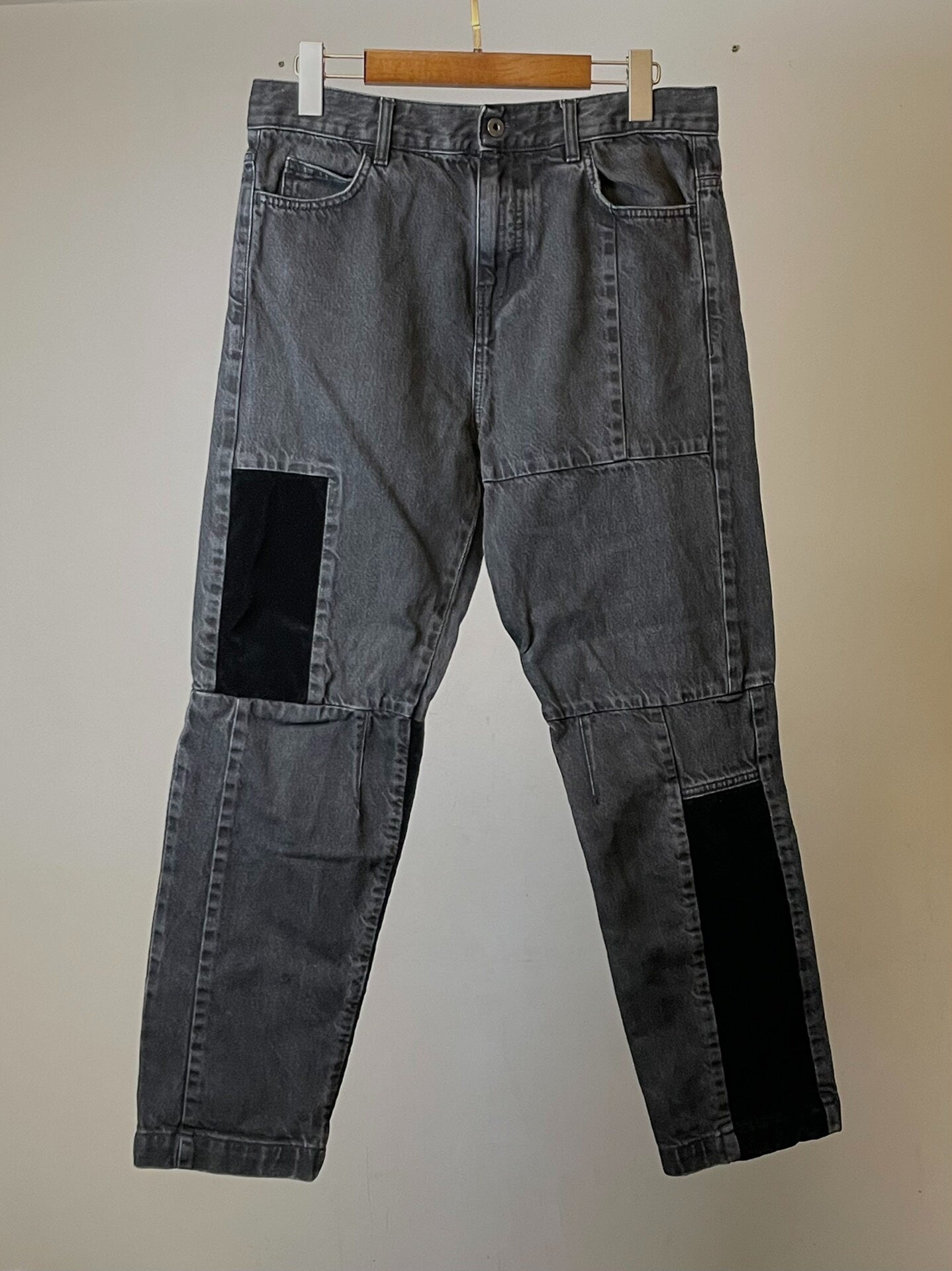 Alexander McQueen Velvet Denim Pants