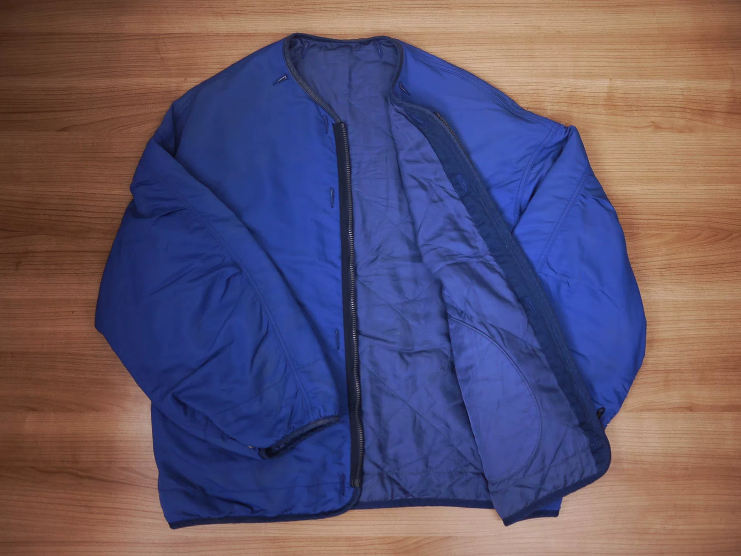 visvim iris jacket in navy blue