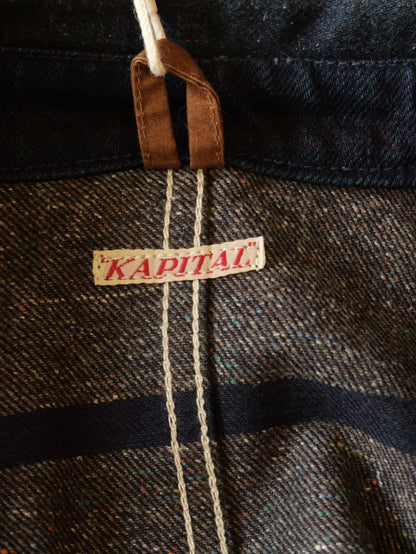 Kapital Pinstripe Denim Work Jacket