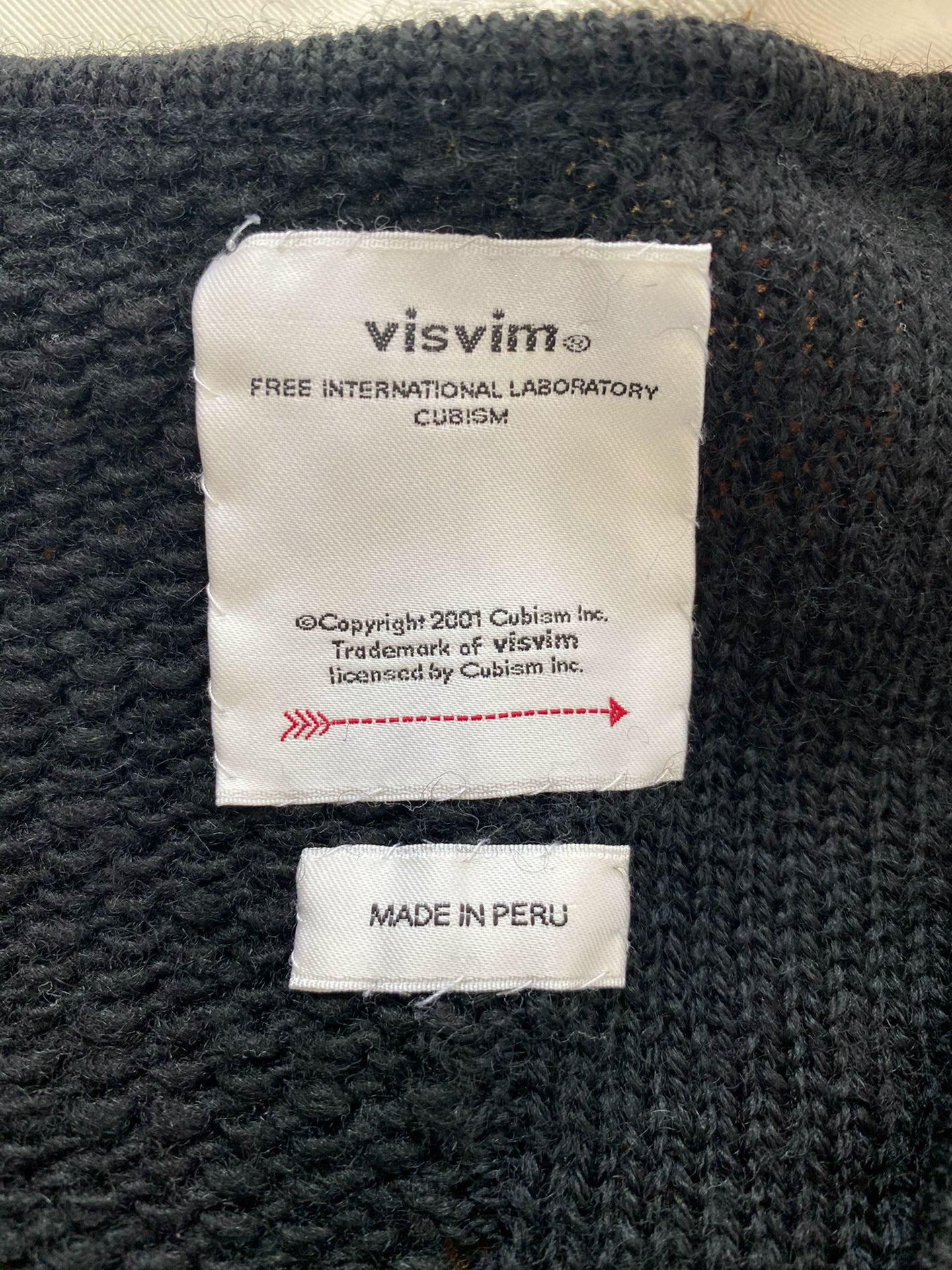 visvim highland v-neck wool sweater