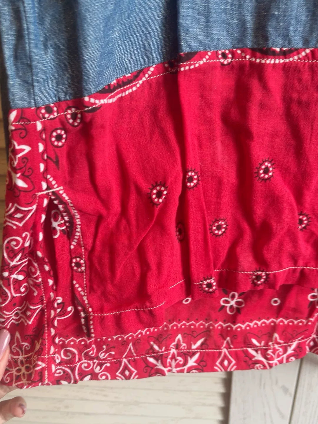 visvim Denim Shirt with Red Bandana