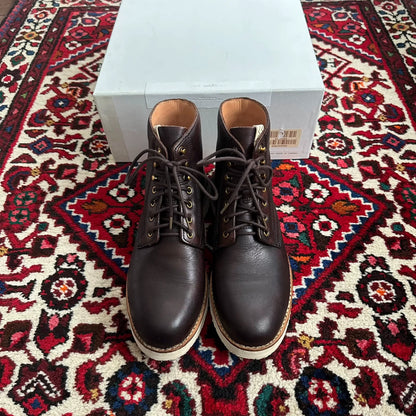visvim virgil boots in dark brown