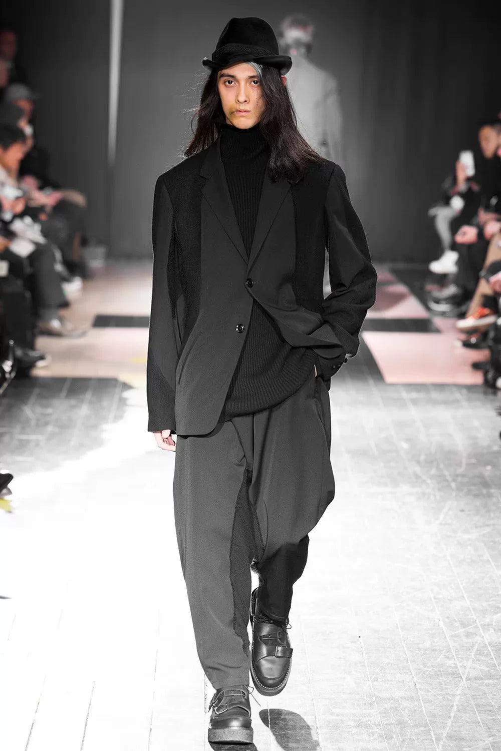 Yohji Yamamoto Knitted Patchwork Jacket